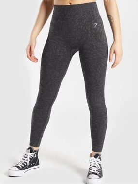 Gymshark Adapt Animal Seamless Leggings - Wild | Black